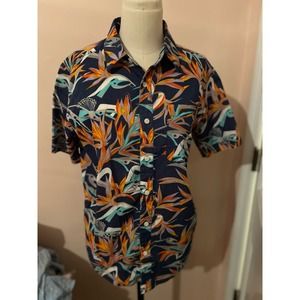 Patagonia Hawaiian Pataloha Print Organic Cotton Small Men’s Shirt